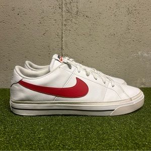 Nike Court Legacy White University Red CU4150-105 Sneakers Shoes Men’s 14